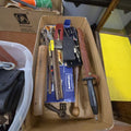 Lot 151 - Box Lot of Miscellaneous Tools Including Japanese Blade Sheath
