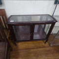 Lot 172 - Modern Mirrored Cabinet with Glass Doors, Sides, and Top