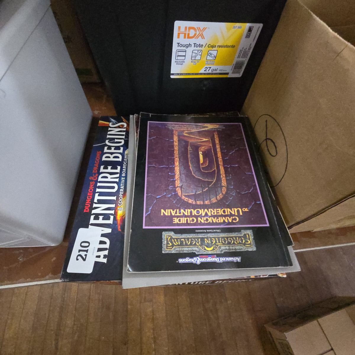 Dungeons and Dragons game with books