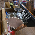 Lot 215 - Box Lot of Miscellaneous Including Metal Objects