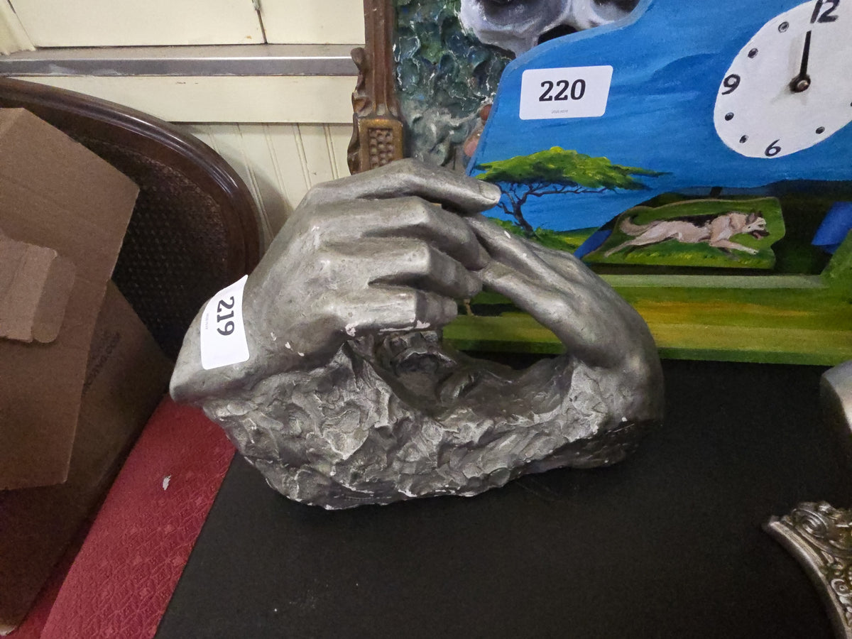modern sculpture titled the ring