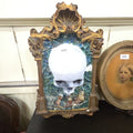 Lot 221 - Chalkware and Plastic Skull Wall Hanger with Chips