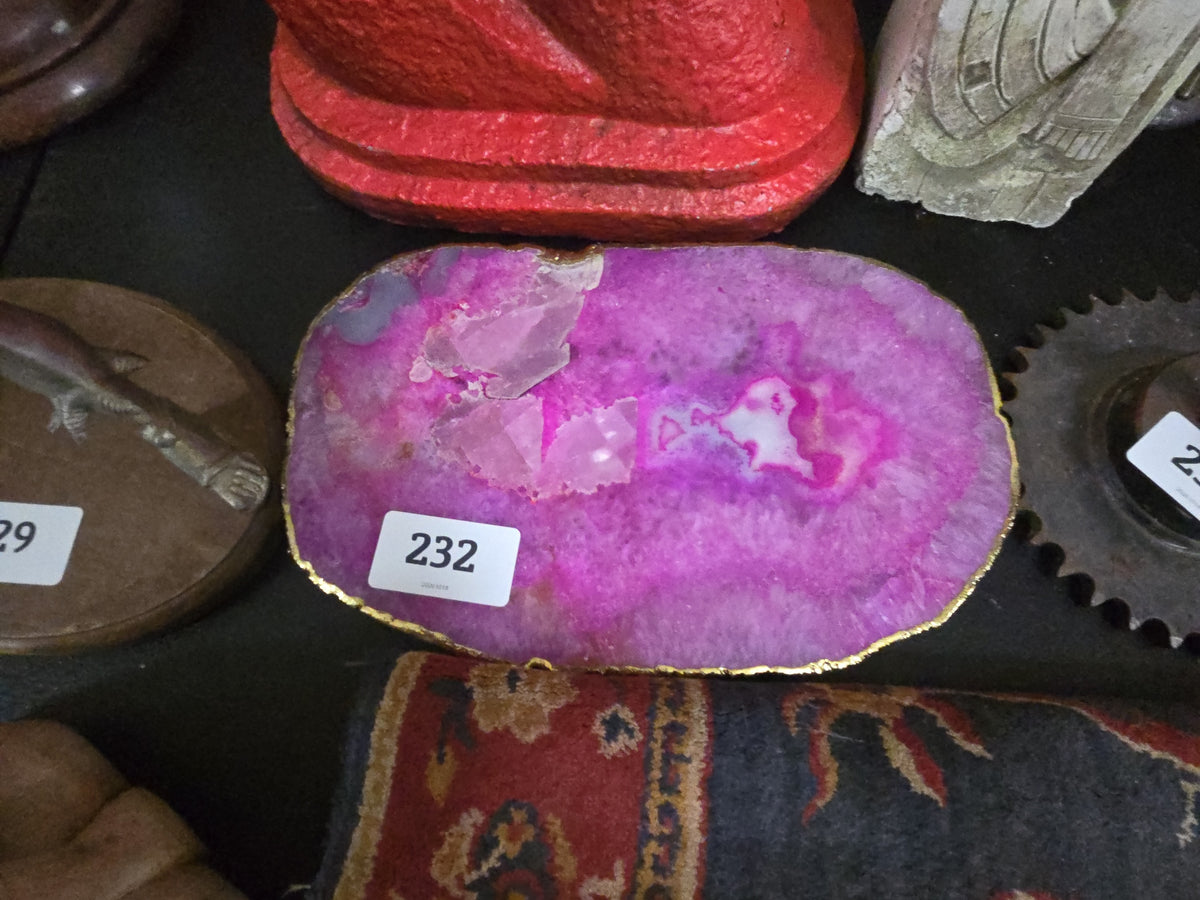 pink Agate slab