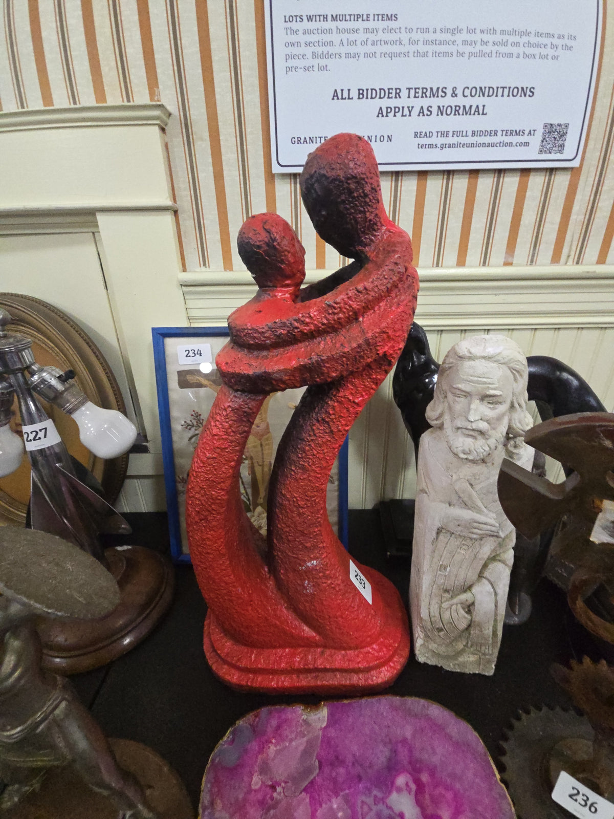 HomeGoods statue of two figures embracing