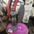Lot 238 - Statue of Knight with Flag