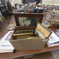 Lot 253 - Box Lot of Antique Prints and Frames Including Photography