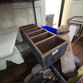 Lot 290 - Industrial Divided Box with Blue Paint