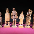 Lot 073 - Grouping of Seven Vintage Hand-Carved Wood Figures