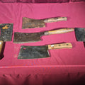 Lot 052 - Grouping of Seven Antique and Vintage Meat Cleavers Including Foster Bros., Dexter, Nichols Bros., and Russell