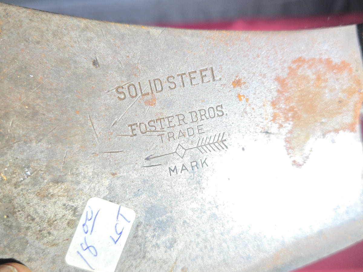 Grouping of Seven Antique and Vintage Meat Cleavers including Foster Bros., Dexter, Nichols Bros., and Russell