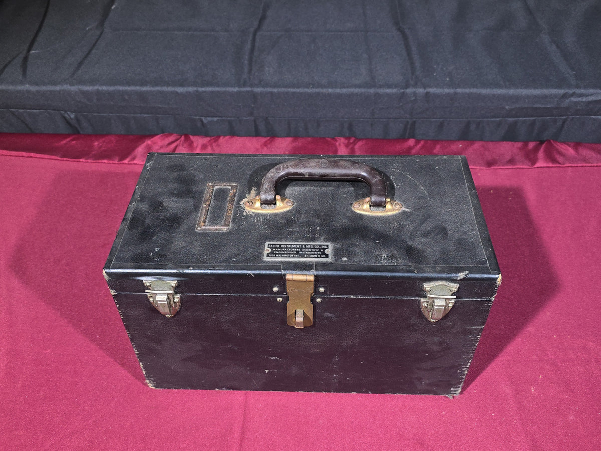 Vintage Bausch & Lomb Compound Microscope in Carrying Case, Seiler Instrument & Mfg. Co., St. Louis, Missouri