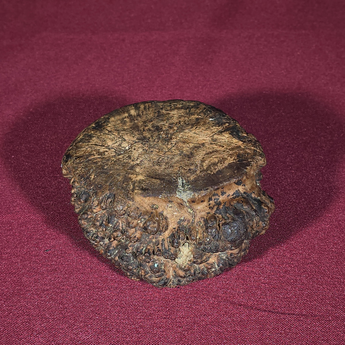 Grouping of Antique and Vintage Smalls including Malachite Specimen, Burl Wood Bowl, Boot Pull, and Skeleton Keys