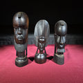 Lot 254 - Trio of Vintage African Carved Wood Bust Sculptures