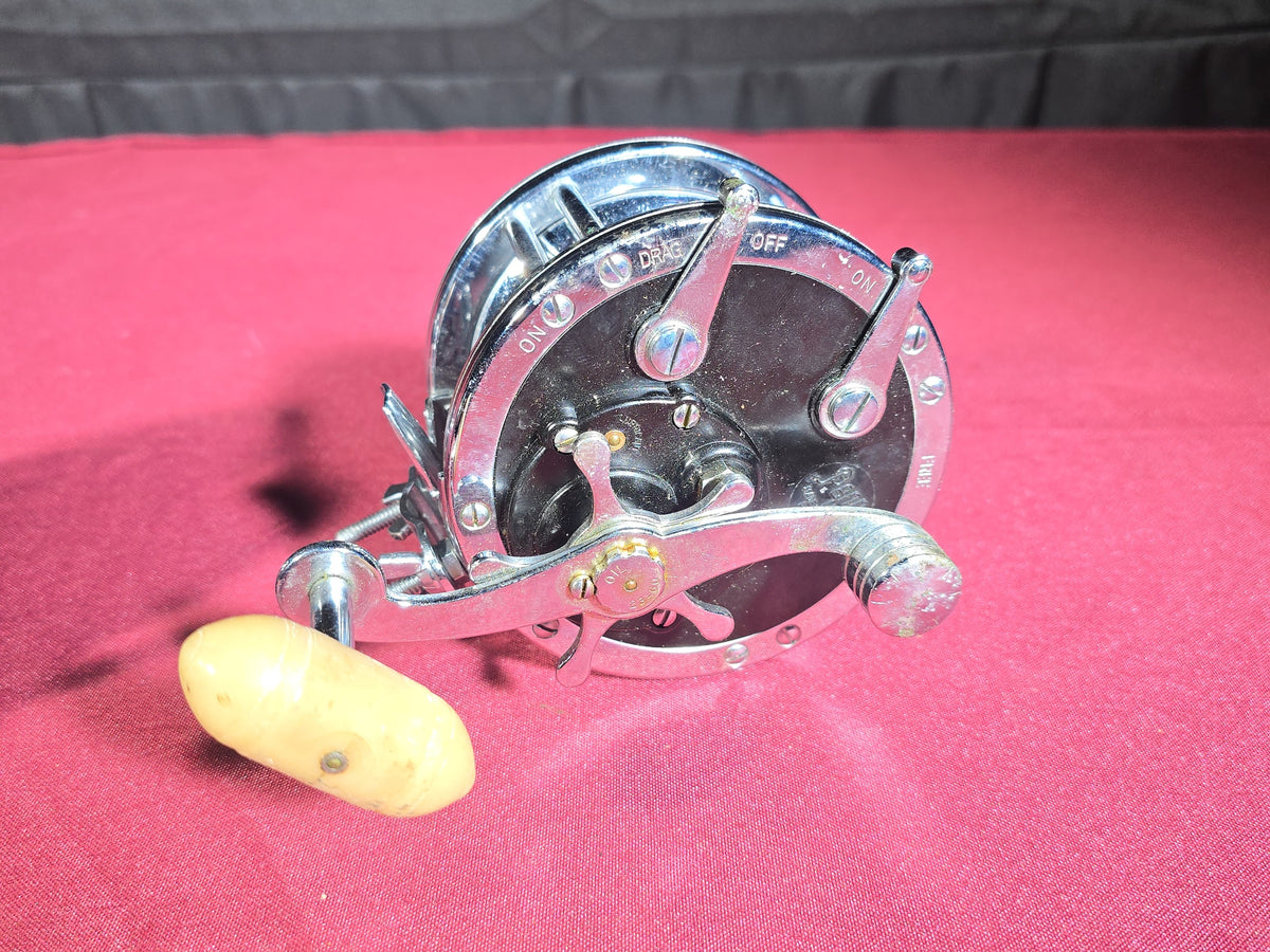 Pair of Vintage Penn No. 49 Deep Sea Fishing Reels, Manufactured by Penn Fishing Tackle Mfg. Co., Philadelphia, Pennsylvania