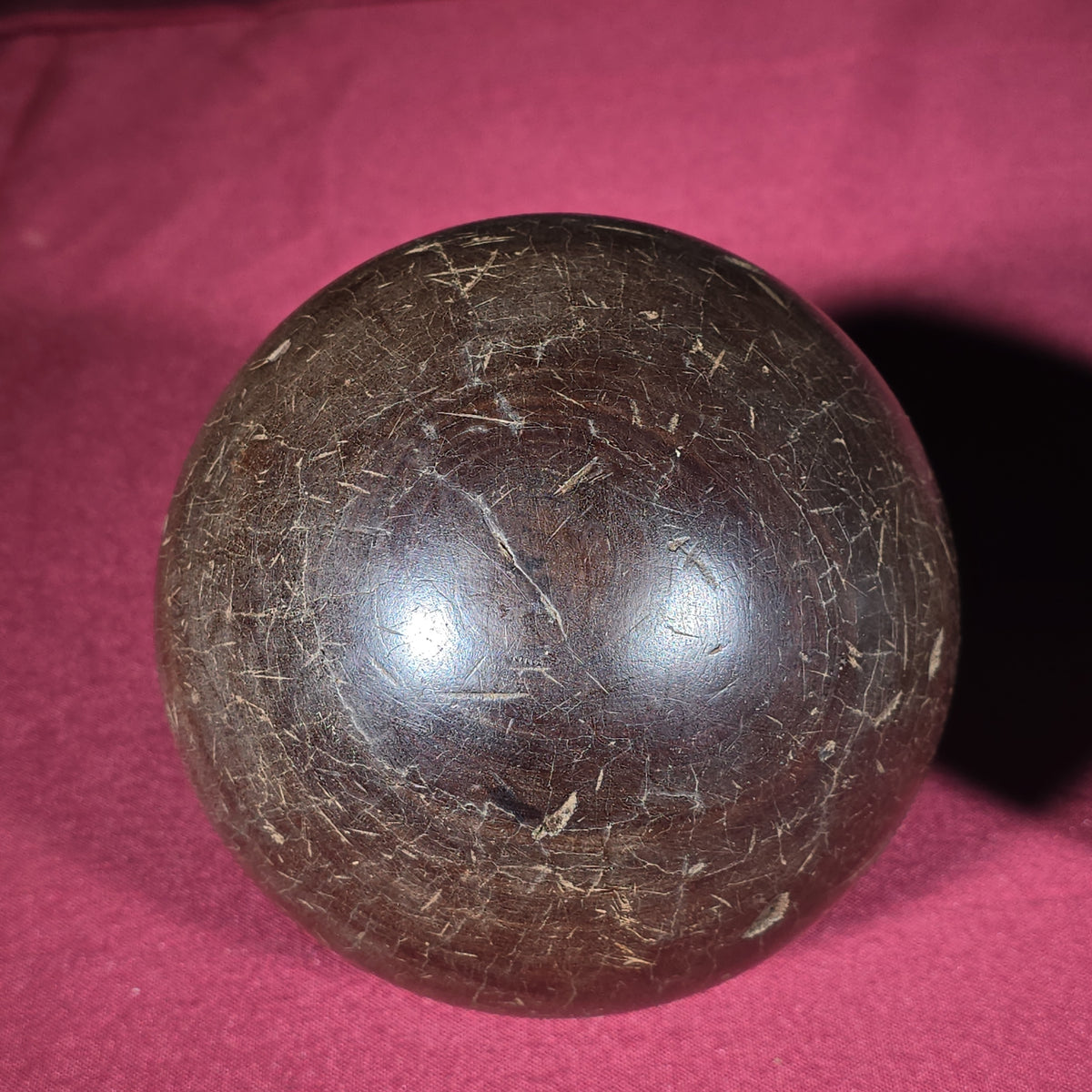 Pair of Antique Wooden Balls