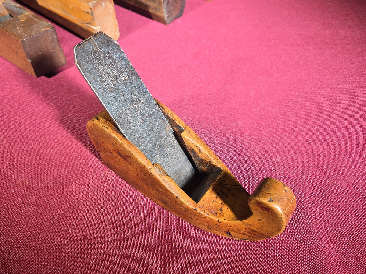 Grouping of Six Antique Wood-Bodied Hand Planes including Solingen, Providence Tool, and Others