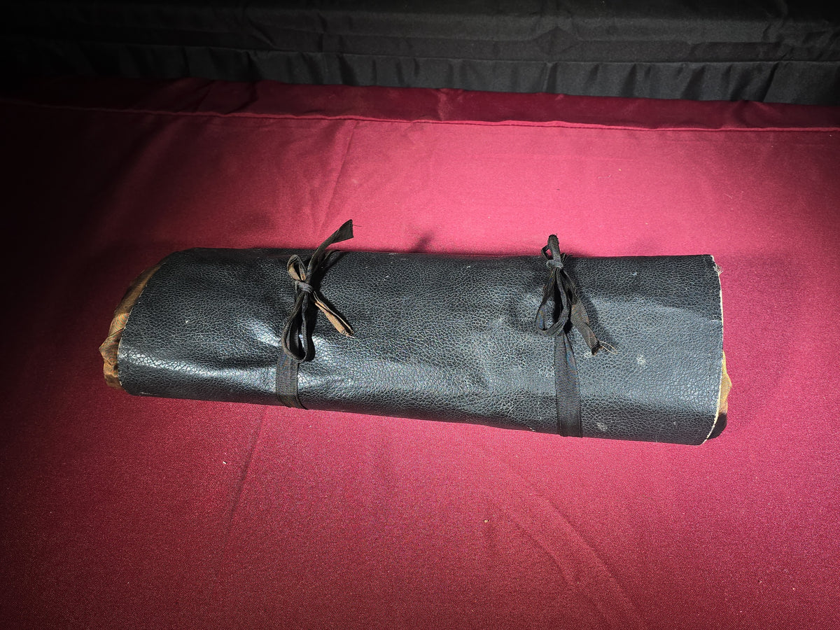 Vintage A.B.C. Professional Chrome Tool Steel Kitchen Knife Set in Leather Roll