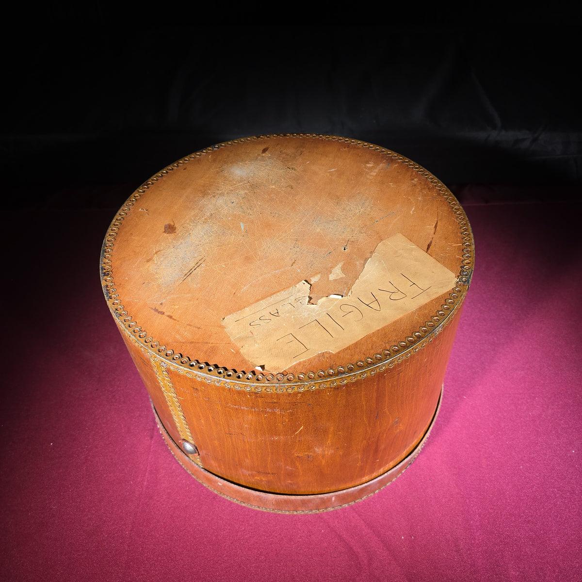 Antique Wooden Hat Box from H.H. Battles Flowers, Philadelphia, Pennsylvania