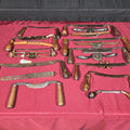 Lot 047 - Grouping of 17 Antique Draw Knives and Spokeshaves Including Eagle T-Bevel, Circa 1885 Patent Carriage Maker's Double-Blade Shave, and Others