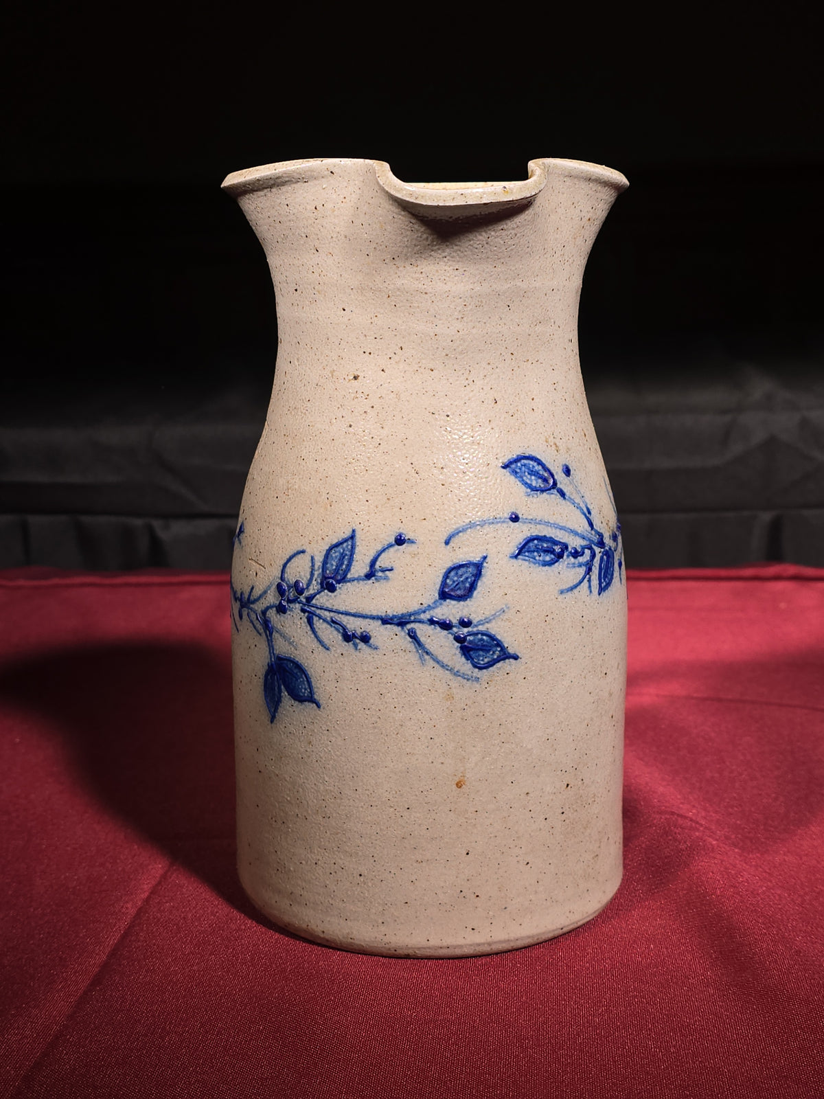Vintage Salmon Falls Stoneware Pitcher, Dover, New Hampshire, 1994