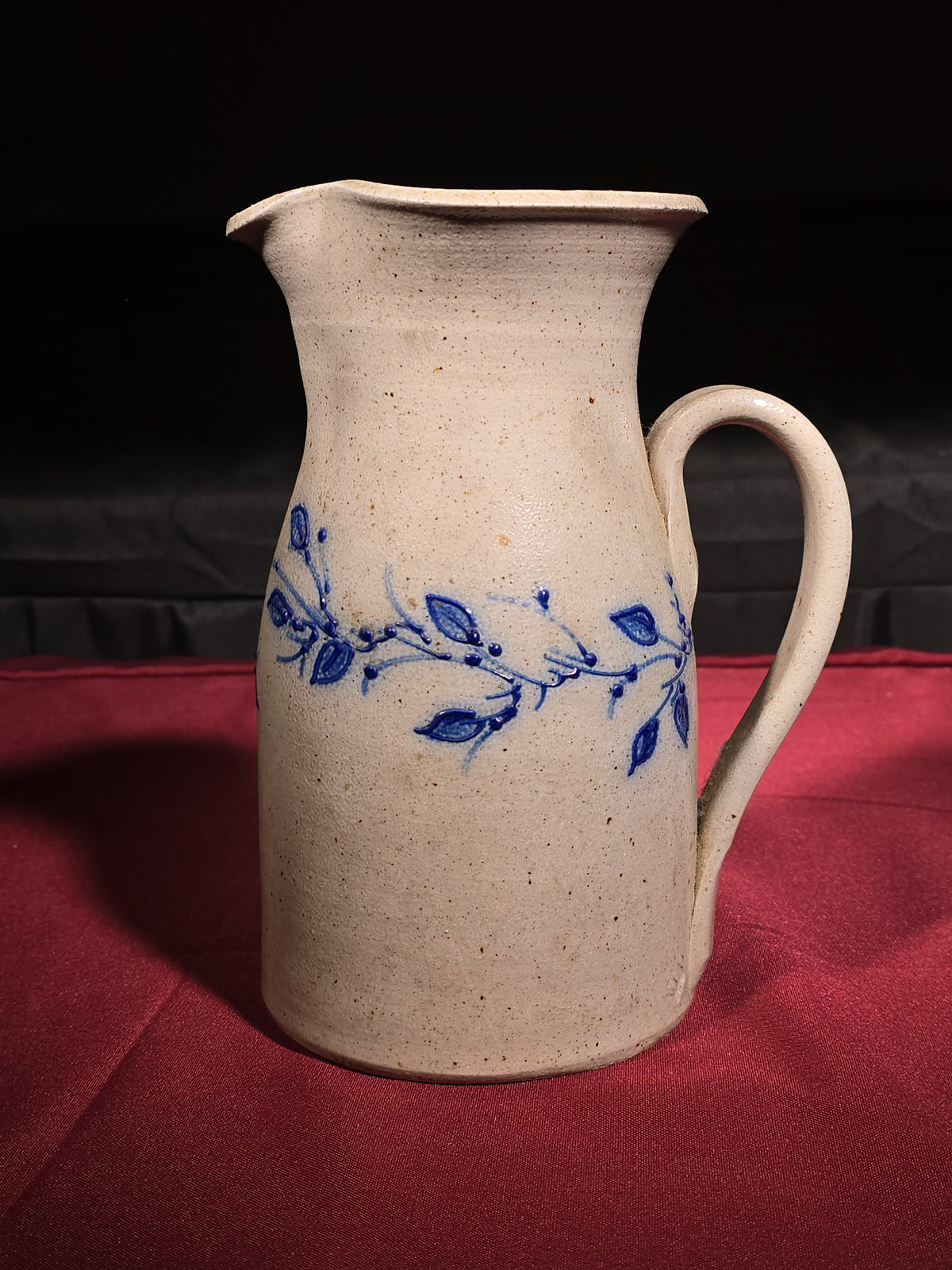 Vintage Salmon Falls Stoneware Pitcher, Dover, New Hampshire, 1994