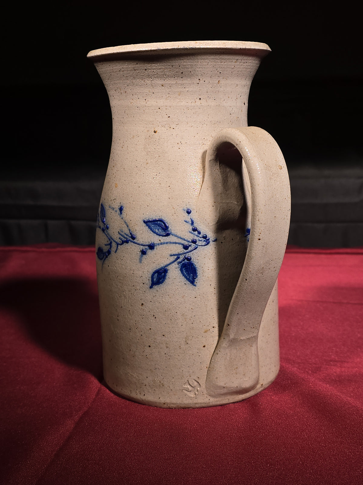 Vintage Salmon Falls Stoneware Pitcher, Dover, New Hampshire, 1994