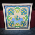 Lot 006 - Vintage Hermès Paris "Spinnakers" Silk Scarf, Framed, 40-1/4" W x 40-1/4" H