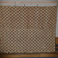 Lot 184 - Vintage Olive, Brown, and Cream Woven Wool Coverlet, 96" W x 79" H