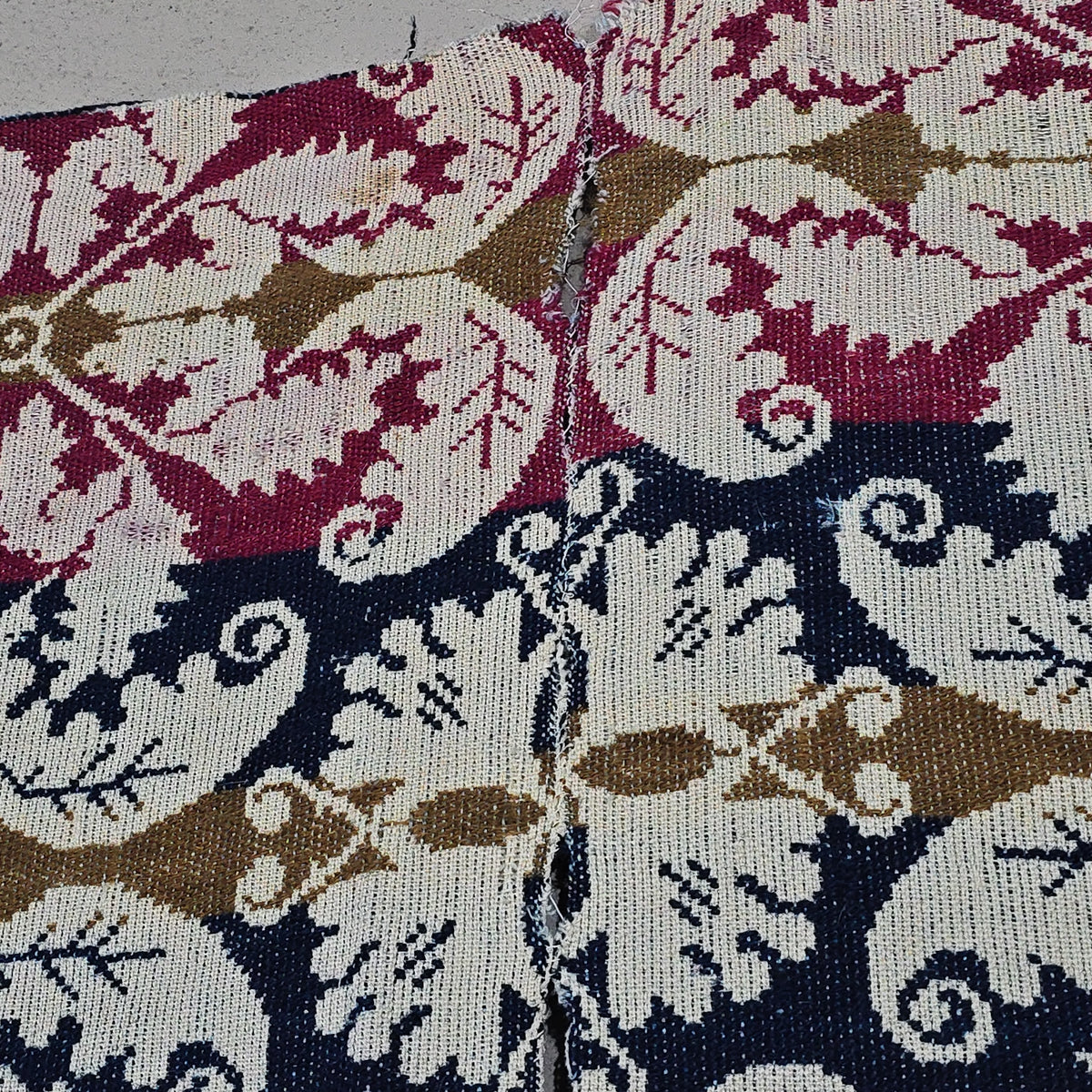 Antique Jacquard Woven Wool Coverlet, G. Renner & P. Leidig, 1838