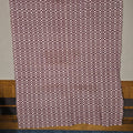 Lot 200 - Vintage Maroon and White Woven Wool Coverlet, 71" W x 83" H