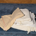Lot 206 - Grouping of Antique and Vintage White Coverlets and Wool Blanket Including Monogrammed "R.M." Wool Blanket