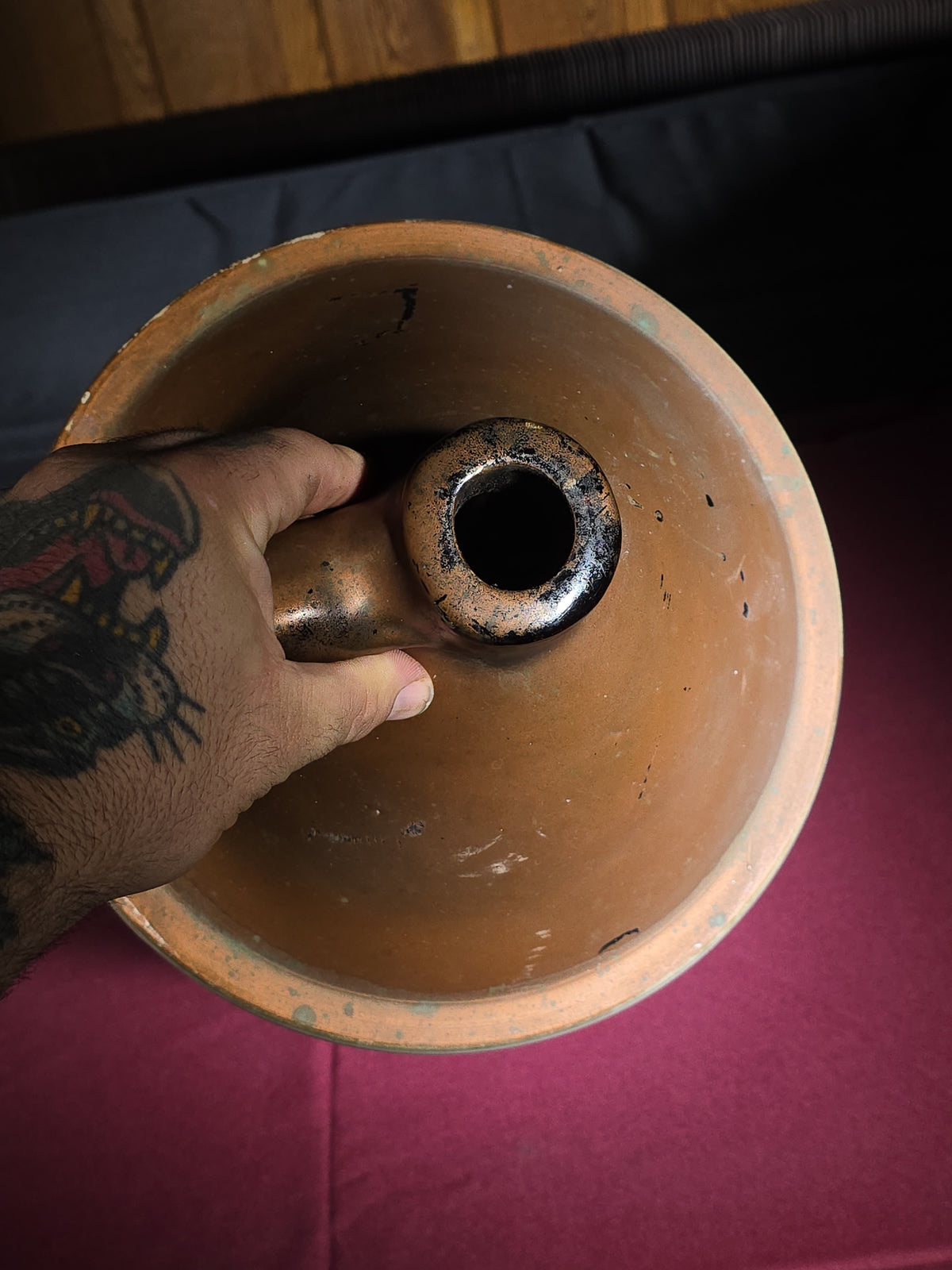 Antique 5-Gallon Stoneware Jug with Crown Mark