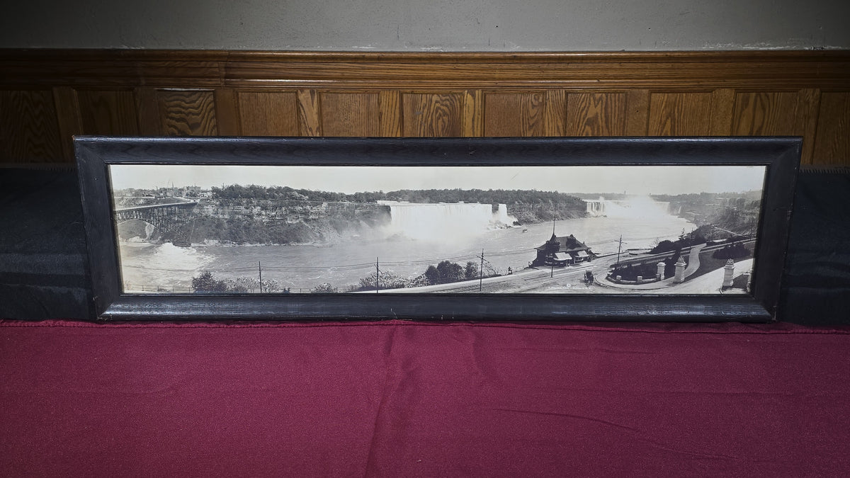 Antique Framed Panoramic Photograph of Niagara Falls, Photographed by T. Francis King, Buffalo, New York