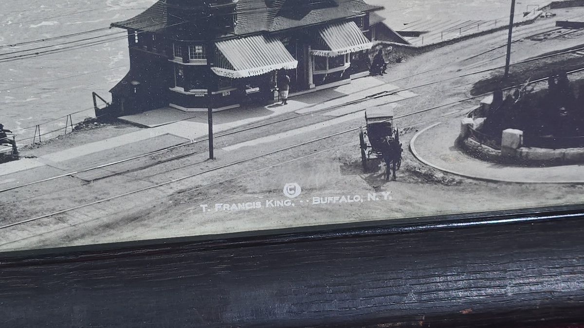 Antique Framed Panoramic Photograph of Niagara Falls, Photographed by T. Francis King, Buffalo, New York
