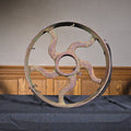 Lot 229 - Antique Cast Iron Pulley Wheel with Curved Spokes, 12-1/8" W