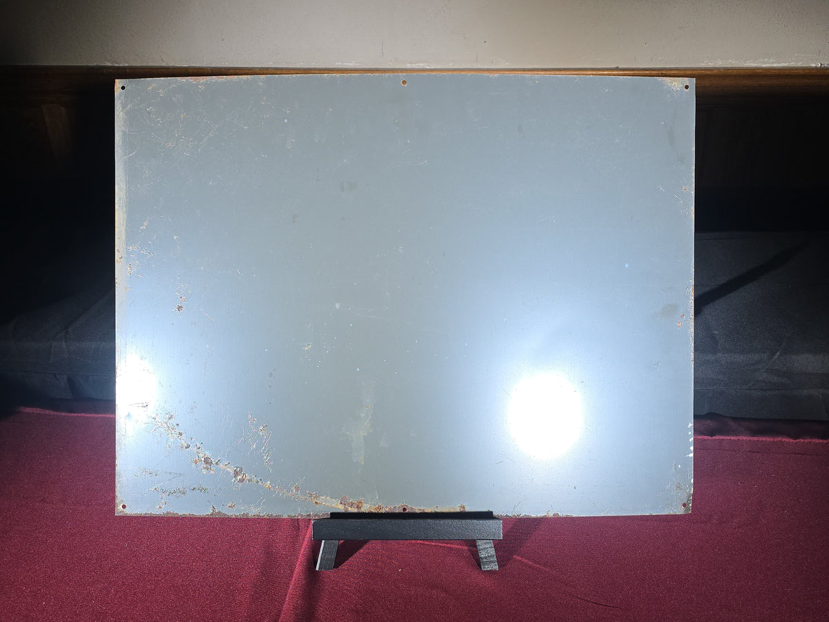 Vintage Pennzoil "Welcome to Our Service Department" Advertising Tin Tacker Sign
