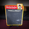 Lot 151 - Vintage Ruppert Knickerbocker Beer "Today's Specials" Tin Chalkboard Advertising Sign, Jacob Ruppert, New York City, 1957, Manufactured by Donaldson Art Sign Co., Covington, Kentucky, 14-1/4" W x 18-3/4" H