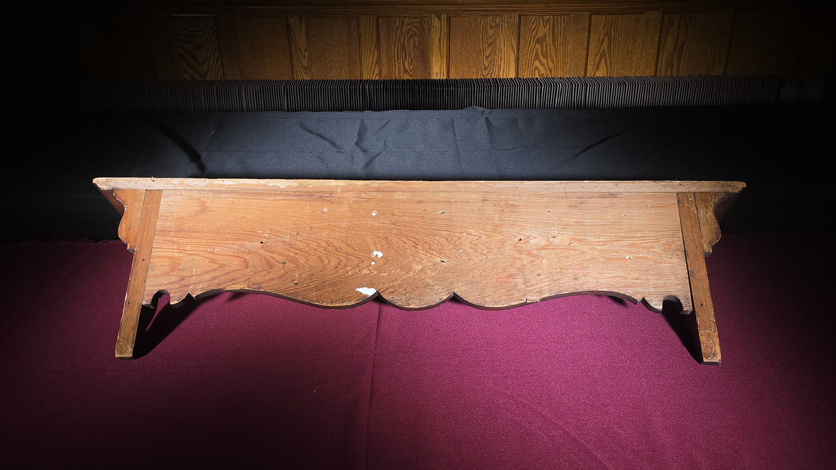 Antique Eastlake Carved Wooden Wall Shelf