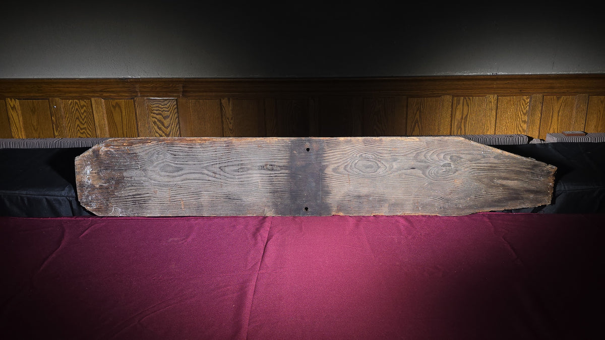 Vintage Carved and Painted Wooden Trail Sign, "Shingle Pond Trail"