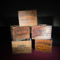 Lot 257 - Grouping of Five Vintage Conner Bottling Works Wooden Beverage Crates with Glass Bottles, Newfields, New Hampshire