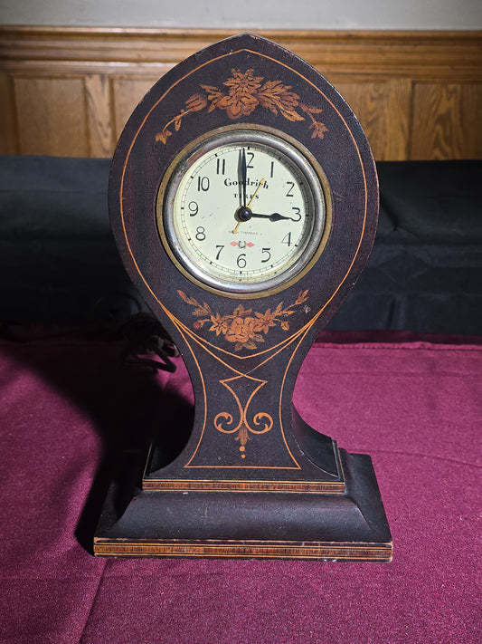 Vintage Seth Thomas Electric Mantel Clock Advertising Goodrich Tires