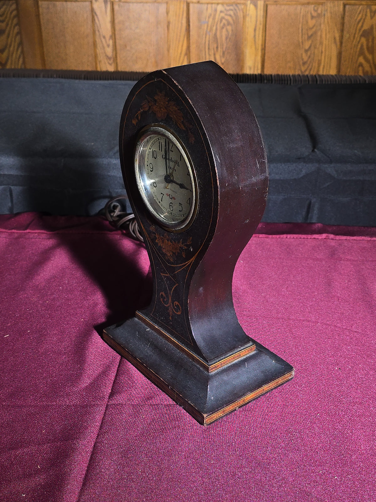 Vintage Seth Thomas Electric Mantel Clock Advertising Goodrich Tires
