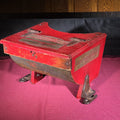 Lot 289 - Antique Red-Painted "King of the Cornfield" Wooden Seed Planter, Manufactured by Sargent, Osgood & Roundy Co. Inc., Randolph, Vermont, 14-1/4" L x 10-3/4" H
