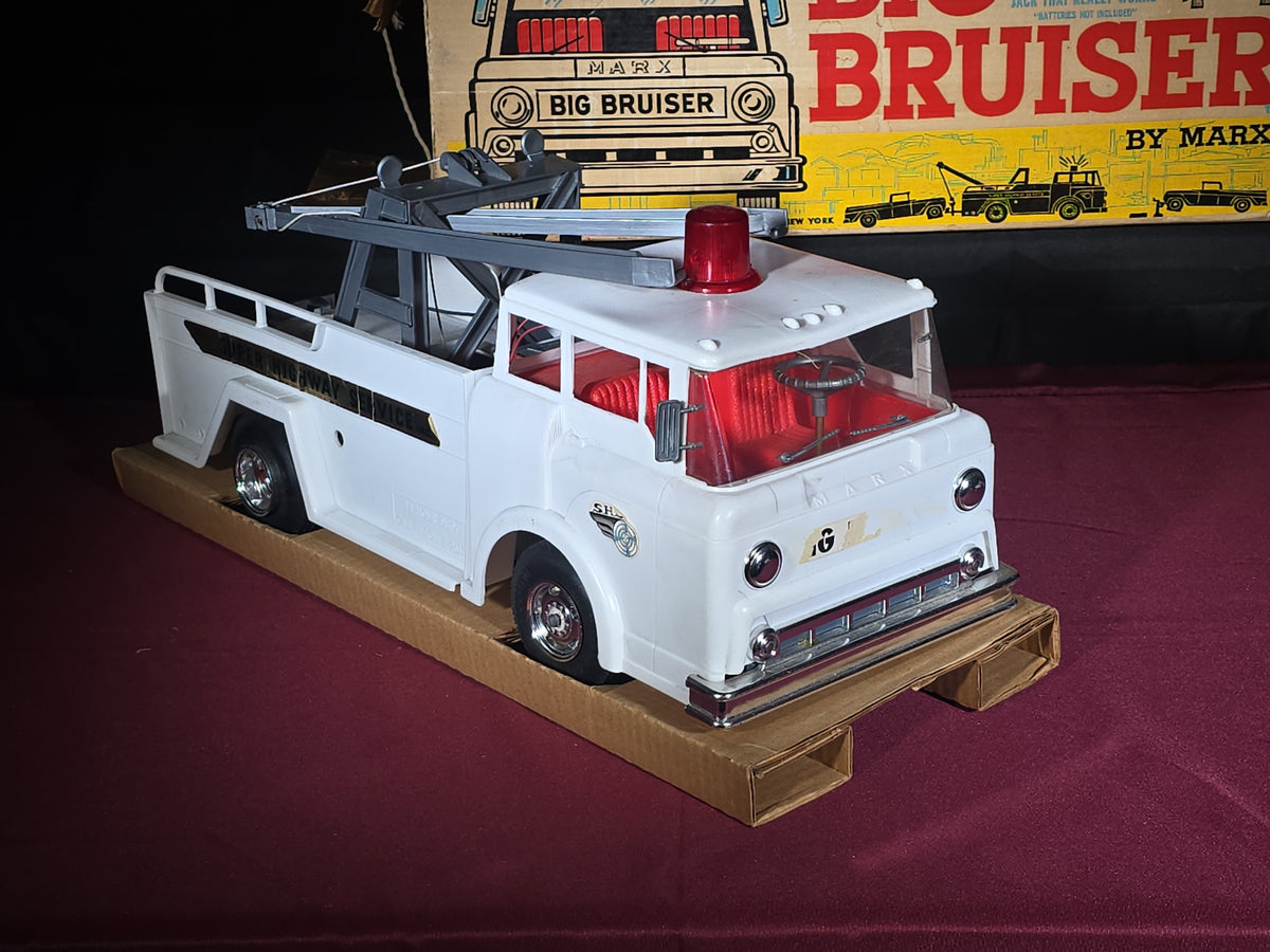 Vintage Marx Big Bruiser Battery-Powered Super Highway Service Tow Truck with Original Box