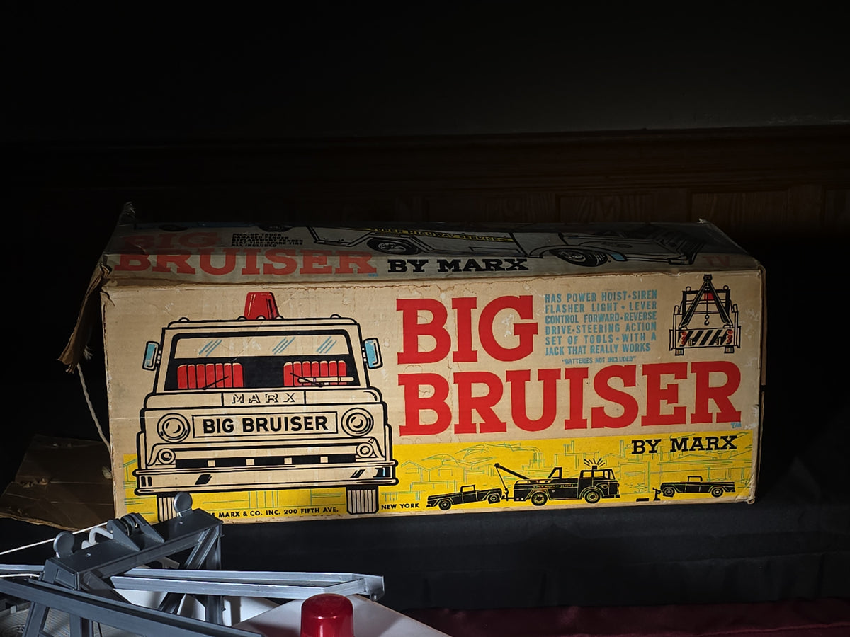 Vintage Marx Big Bruiser Battery-Powered Super Highway Service Tow Truck with Original Box