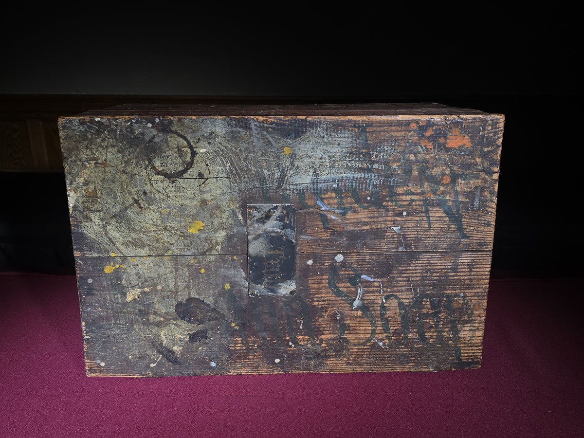 Antique Austin, Young & Co. Fine Biscuit Advertising Wooden Crate, Boston, Massachusetts