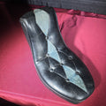 Lot 280 - Vintage Black Leather Motorcycle Chopper Seat by E.S. Coach & Saddlery Extraordinaire