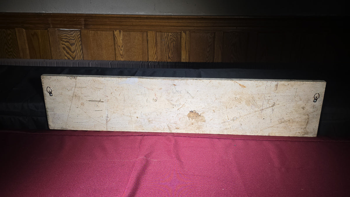 Vintage Hand-Painted Wooden Fair Sign, "To Other Fair Exhibits" with Directional Arrows