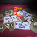 Lot 041 - Grouping of Antique and Vintage Ephemera Including Board-Mounted Photographs, "Funeral Car" Placards by H. A. Smith Co., St. Paul, Minnesota, and "Miroir De L'Histoire" Magazine