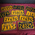 Lot 084 - Grouping of 10 Antique 1940s Pennsylvania License Plates Including a Matched Pair, 1940–1948